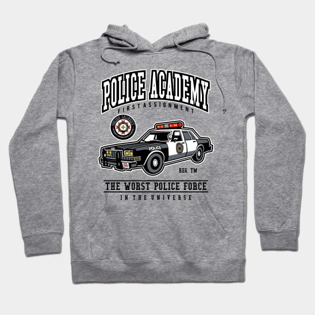 Police academy Hoodie by OniSide